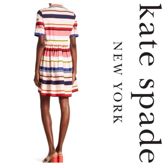 New KS Spice Things Up Berber Stripe Shirtdress - Picture 6 of 7